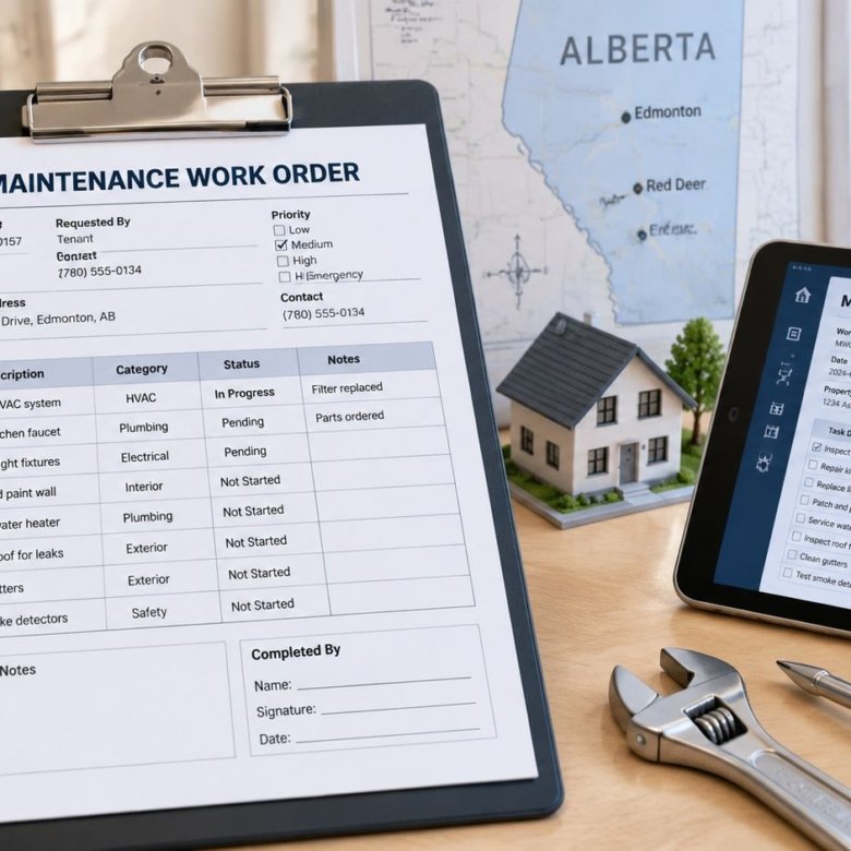 Maintenance Work Order Template Guide for Alberta Landlords